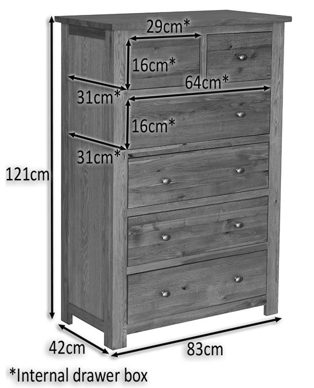 Foundstone Whitney 6 Drawer Chest of Drawers & Reviews Wayfair.co.uk